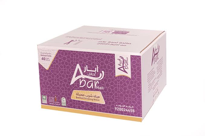 كرتون ماء اكواب