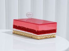Strawberry Mousse Cake Pieces