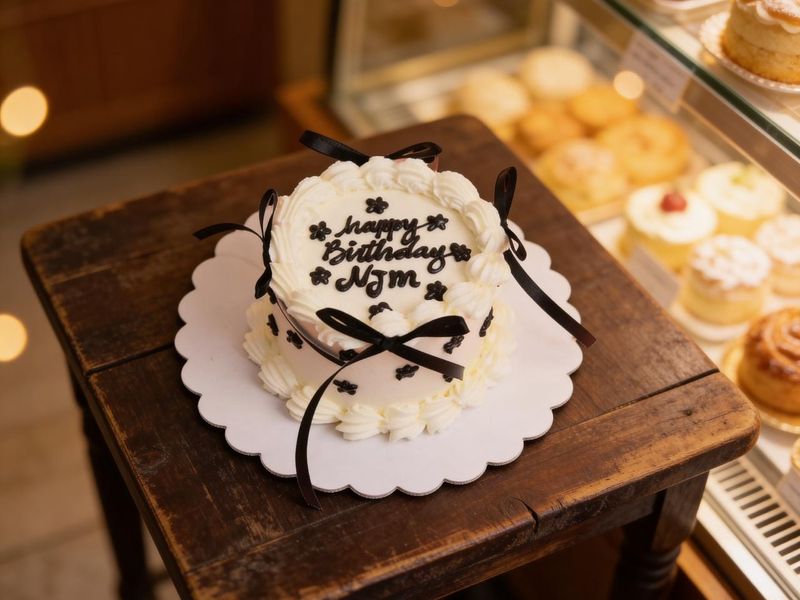 كيكة ميلاد فنتج شرايط اسود