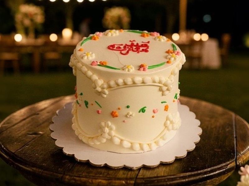 فكتوري عيد مبارك حجم 6 انش حشوة فانيلا