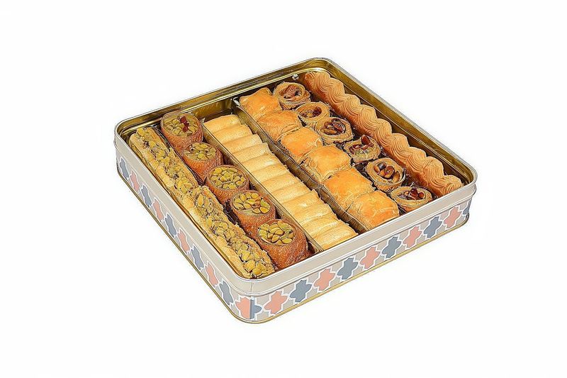 بقلاوة مبرومة علبة كرتون كبيرة