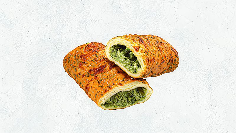 بريتزل جبنة بالسبانخ