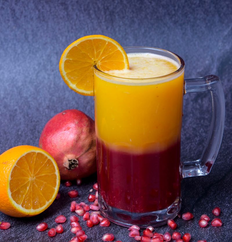 برتقال مع رمان