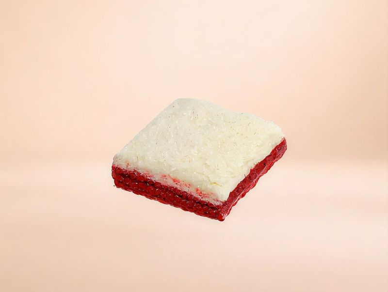 كيكة جوز الهند بالتوت