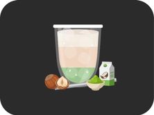 Iced Matcha Latte Hazelnut
