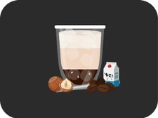 Coconut Milk Hazelnut Iced Latte