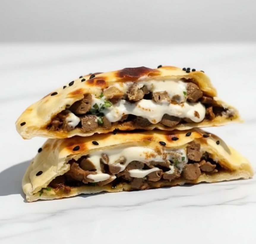 فطيرة كبدة مدور