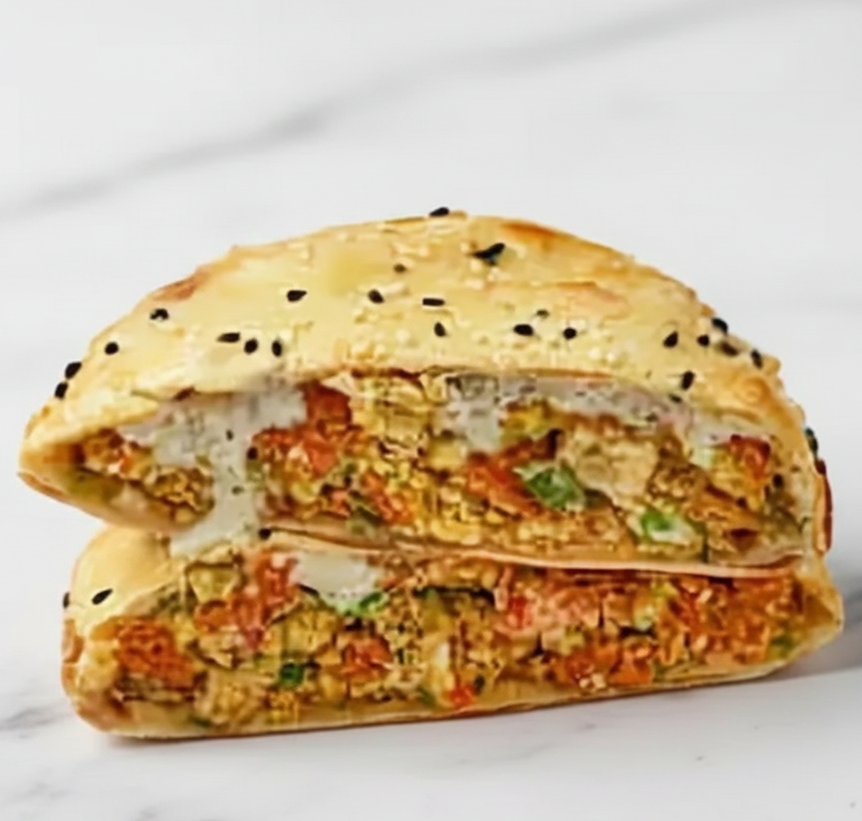فطيرة فلافل مدور