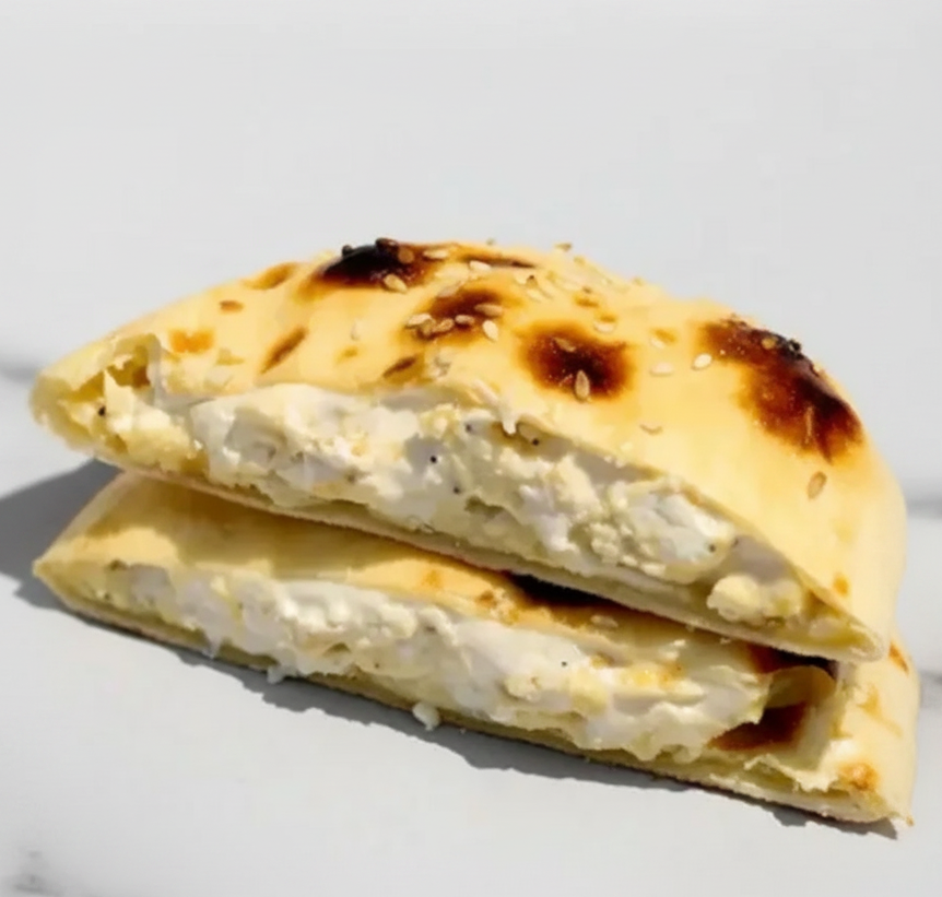 فطيرة لبنة عسل مدور