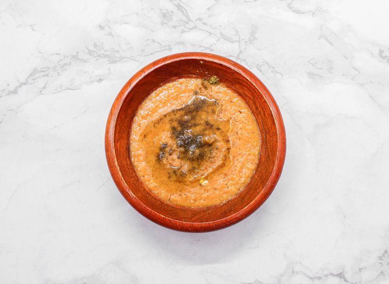 عدس بالسمن - وسط