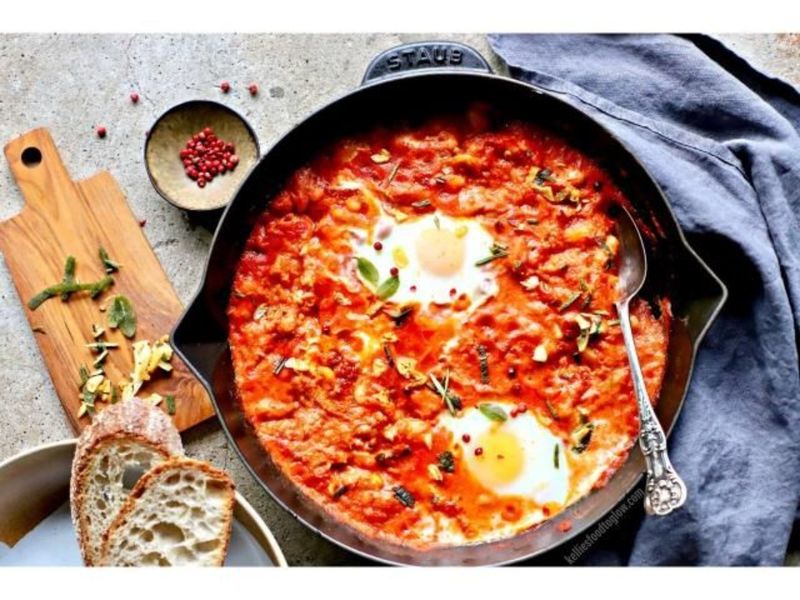 فاصوليا بالبيض