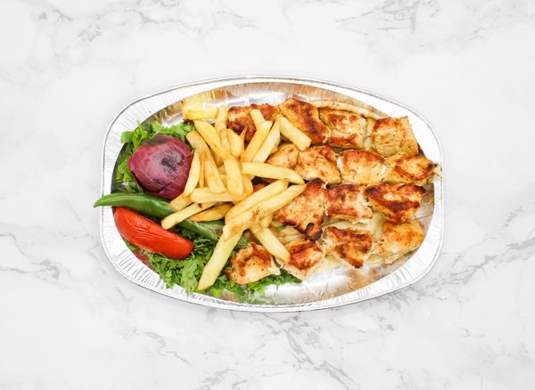 شيش طاووك مشوي على الحطب