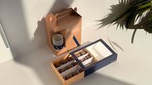 Coffee Of The Day Box 8 Cups + 15 Brownies Box
