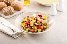 Lentil & Roasted Corn Halloumi