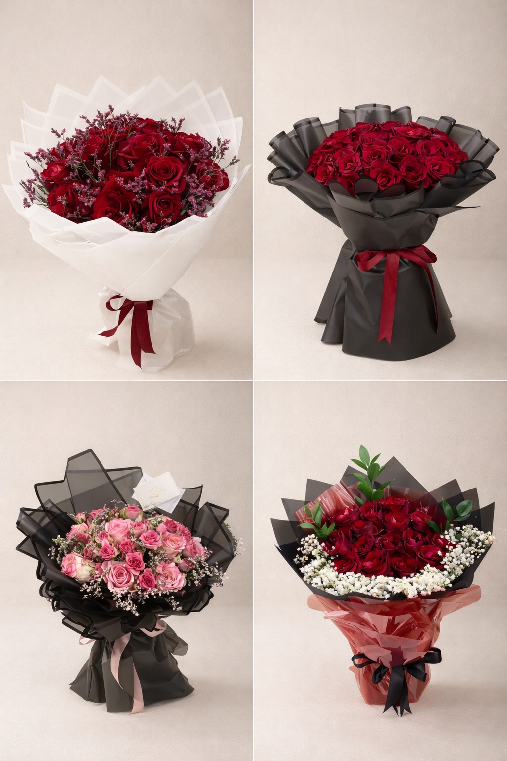 باقة ورد احمر