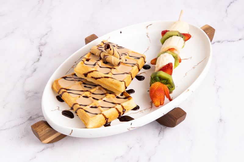 وافل كندر بالفواكة