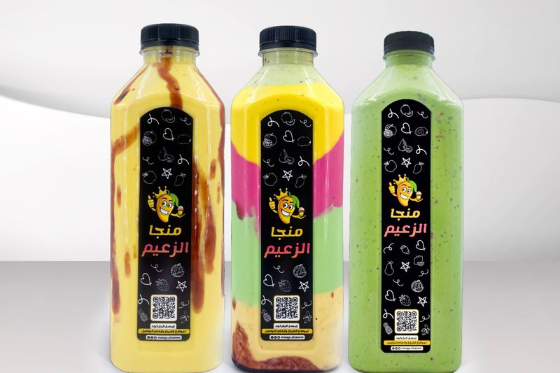 ٣ عبوات لتر عصائر الزعيم