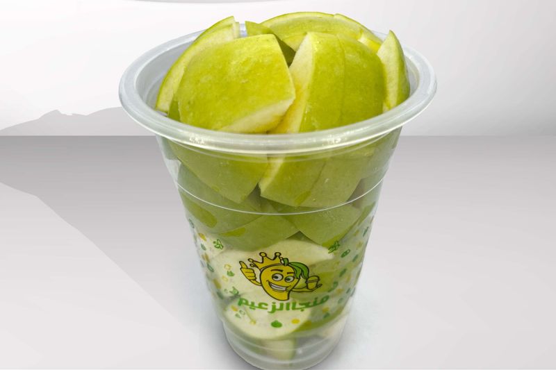 تفاح أخضر قطع - كأس وسط