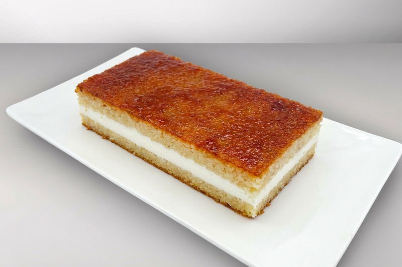 بسبوسة بالقشطة - صغير