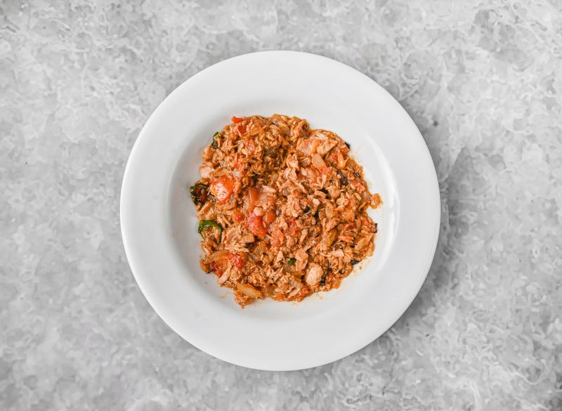 تونه بالجبن السائل