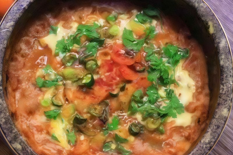 فول تاوه على الحجر